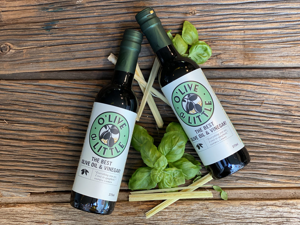 Basil Lemongrass Extra Virgin Olive Oil - 375 ML Olivealittle