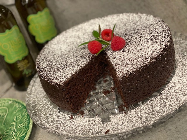O’Live A Little’s Chocolate Olive Oil &  Red Wine Cake